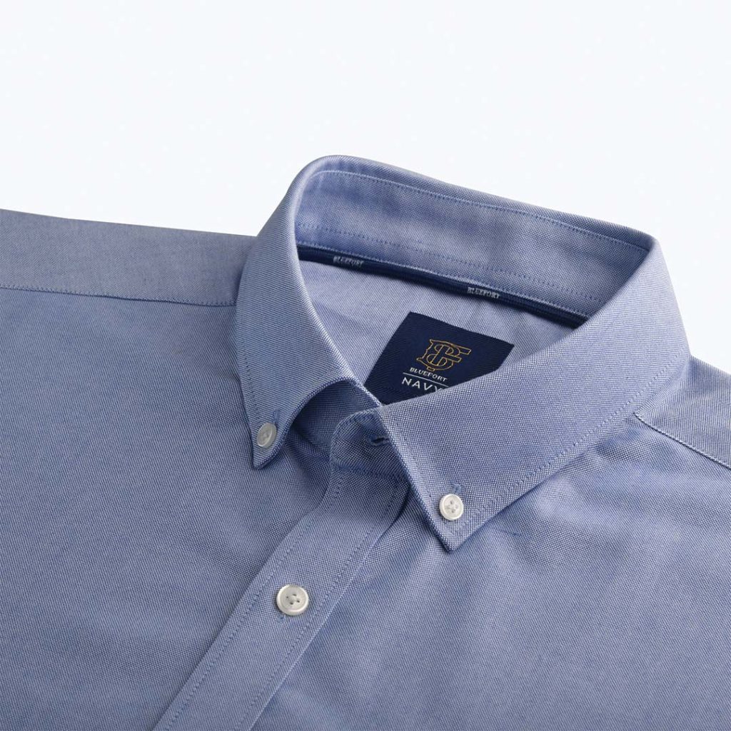 Royal Blue Button Down Classic Oxford Shirt - Bluefort