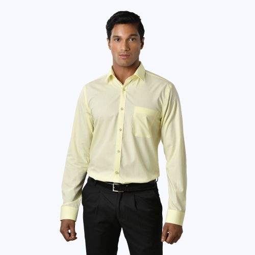 Pastel Yellow Poplin Shirt