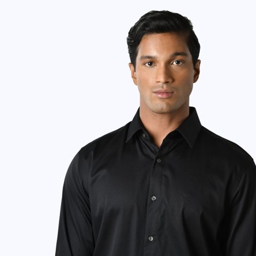 stretch black shirt