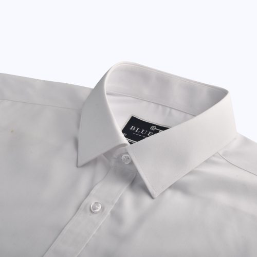 White Pinpoint White Button Shirt – Long Sleeved