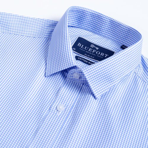 Blue Royal Oxford Check Shirt