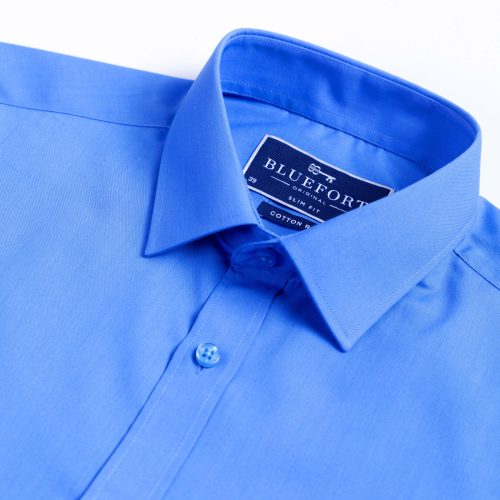 Ocean Blue Poplin Shirt