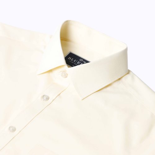 Pale Yellow Poplin Shirt