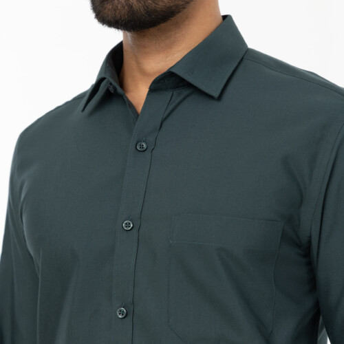 Dark Green Pinpoint Shirt