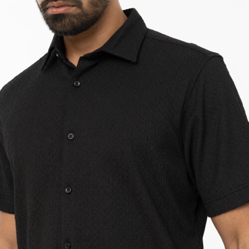 Black Diamond Textured Stretch Shirt