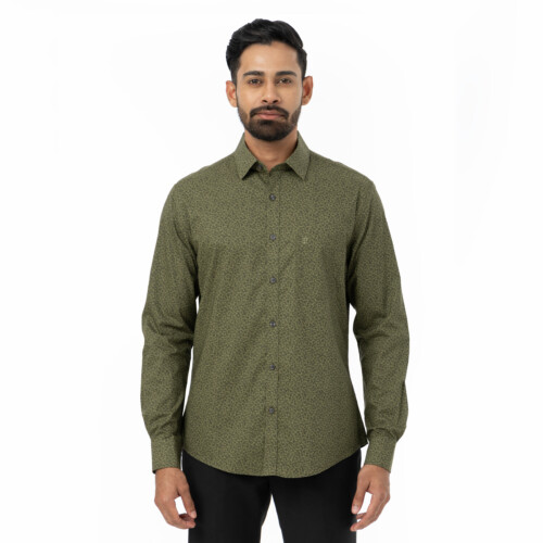 Green Liberty Floral Print Shirt