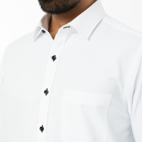 White Arrowhead Striped Dobby Shirt