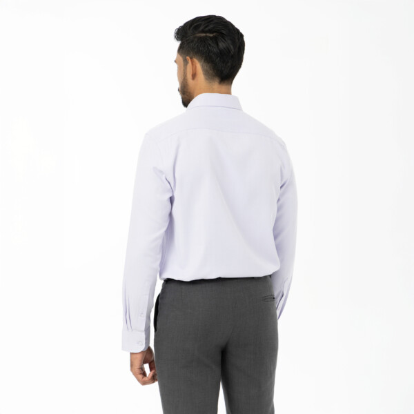 Light Purple Diamond Dobby Shirt - Image 3