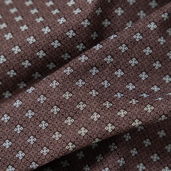 Burgundy Ajrakh Print Shirt - Image 5
