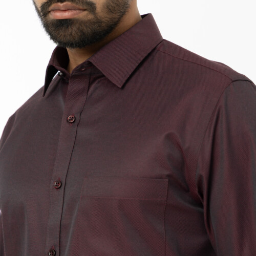 Maroon Diamond Dobby Shirt