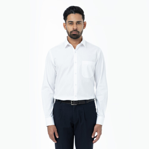 Brilliant White Poplin Shirt