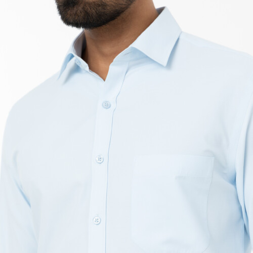 Light Blue Micro Signature Dobby Shirt