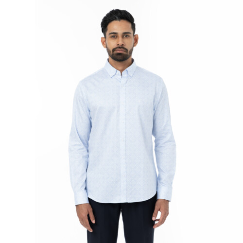 Light Blue Sitara Print Shirt