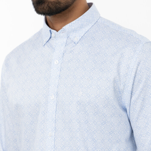 Light Blue Sitara Print Shirt