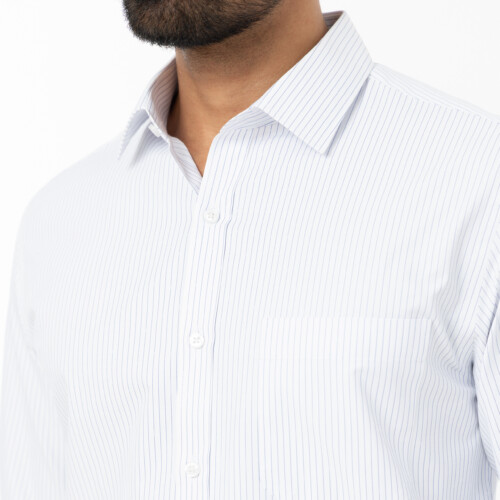 Blue Hairline Stripe Dobby Shirt