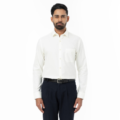 Ivory Pinpoint Shirt