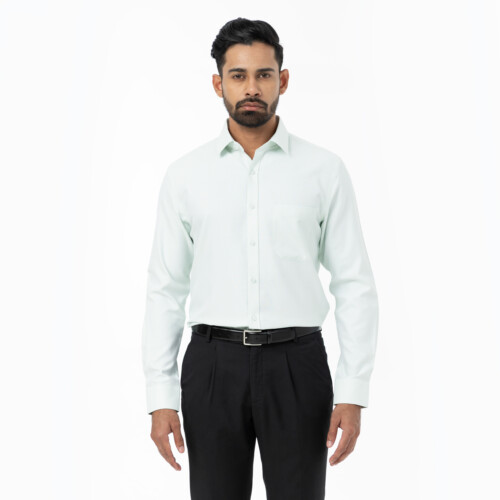 Light Green Micro Dobby Shirt