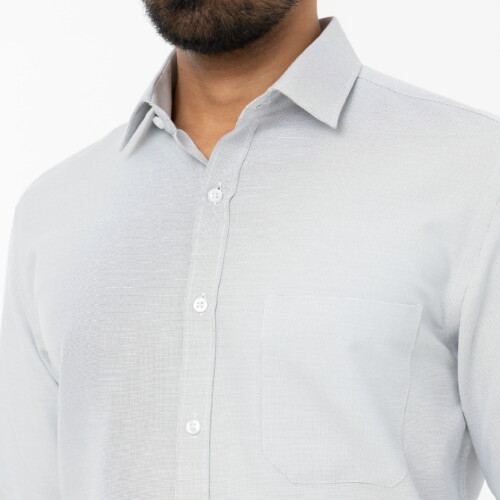 Light Grey Micro Dobby Shirt
