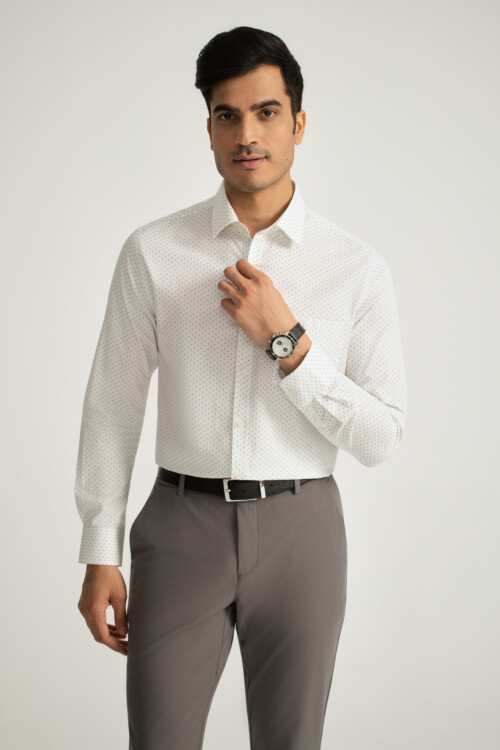 Geometric Bar Print shirt