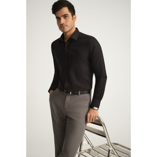 Black Pinpoint Shirt