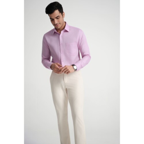 Pink Royal Oxford Dobby Dress Shirt