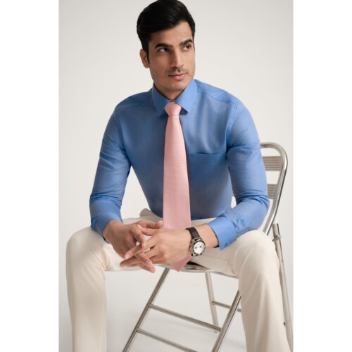 Blue Royal Oxford Dobby Dress Shirt