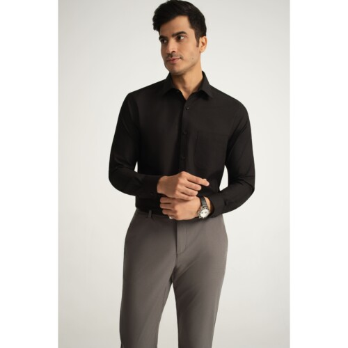 Black Pinpoint Shirt