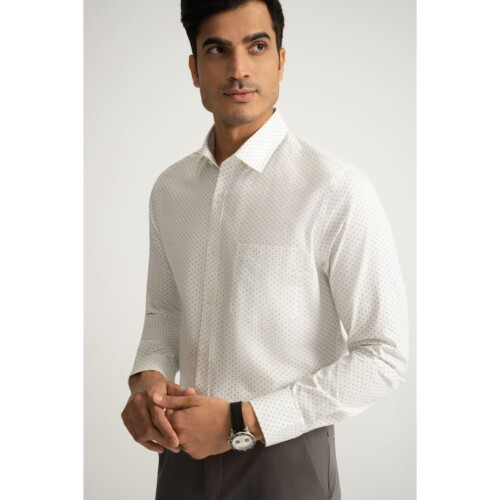 Geometric Bar Print shirt