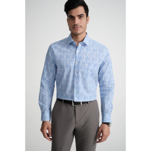 Blue Floral Print shirt