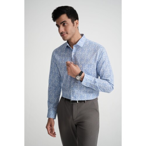 Blue Floral Print shirt