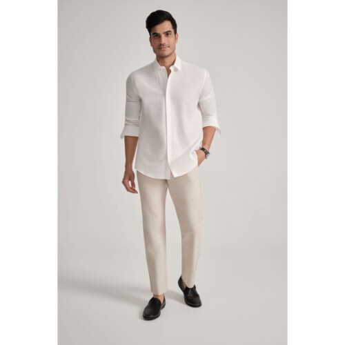 White Seersucker Shirt