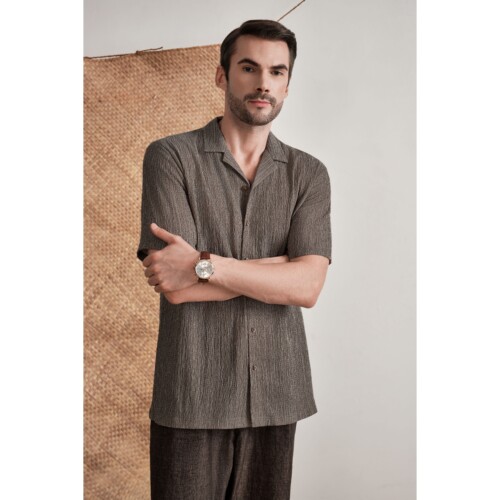 Earth Brown Terrain Texture Shirt