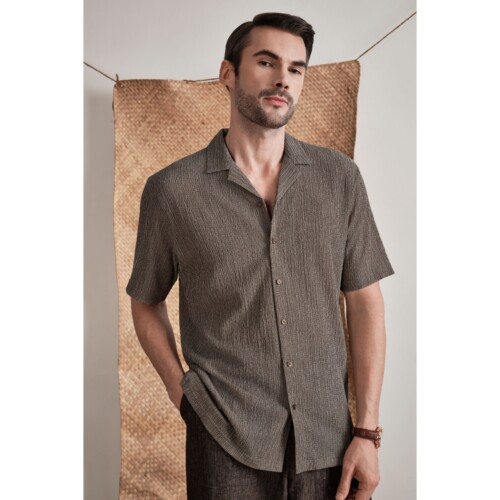 Earth Brown Terrain Texture Shirt