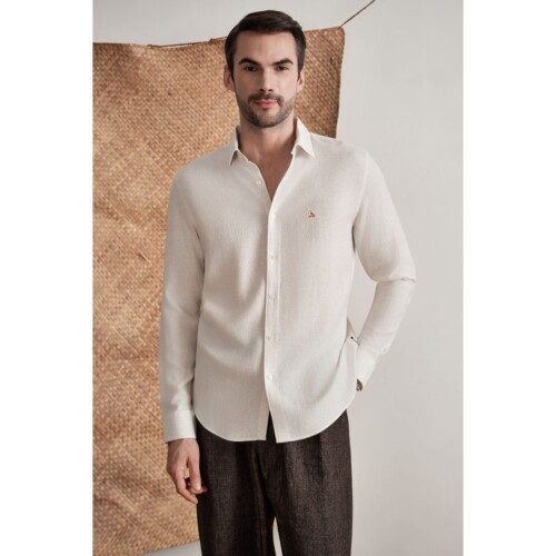 Ivory Luxe Slub Shirt