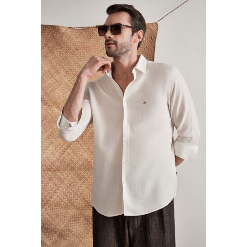 Ivory Luxe Slub Shirt