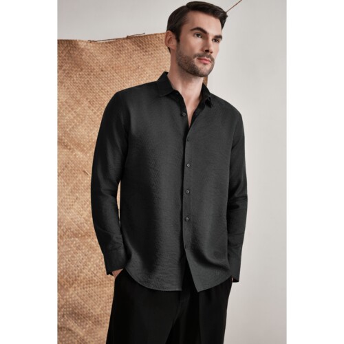 Pirate Black Geo Weave Shirt