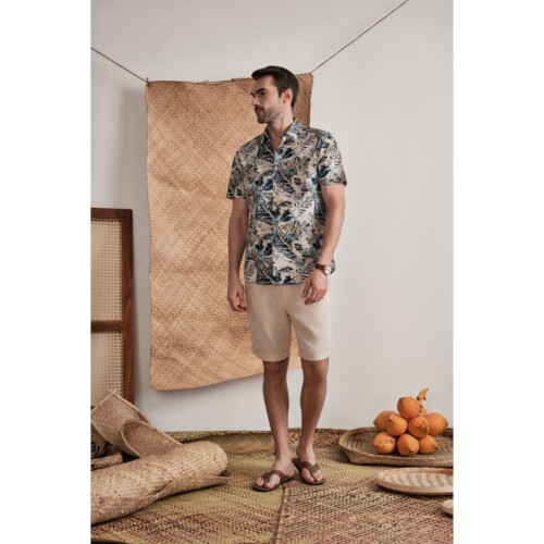 Island Foliage Printed Shirt