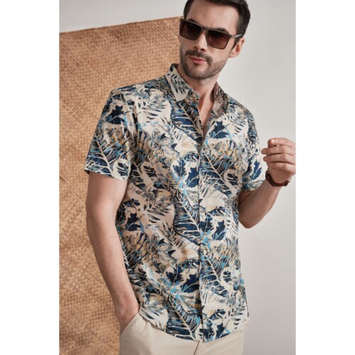 Island Foliage Printed Shirt