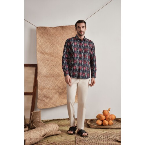 Tartan Multi Patch Plaid Shirt
